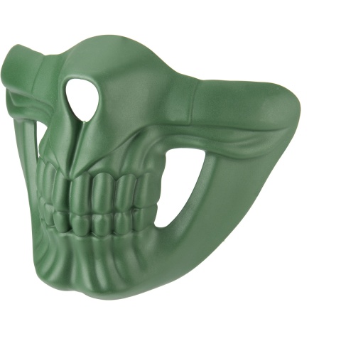 Lower Skull Mask Face Protection - GREEN