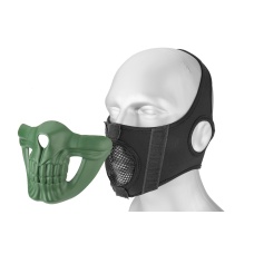 Lower Skull Mask Face Protection - GREEN