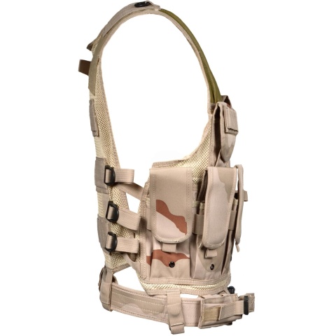 Tactical Airsoft Paintball Law Enforcement Vest - THREE COLOR DESERT