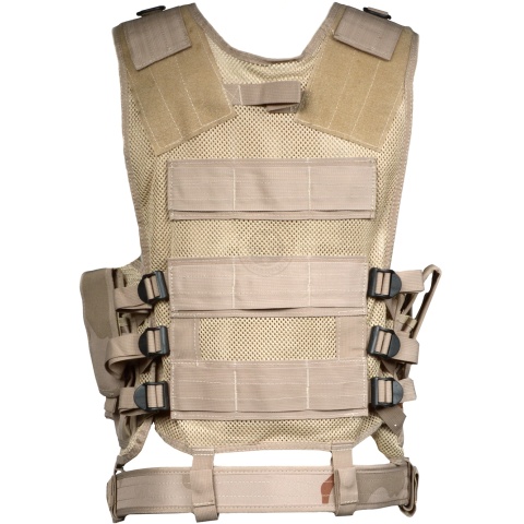 Tactical Airsoft Paintball Law Enforcement Vest - THREE COLOR DESERT
