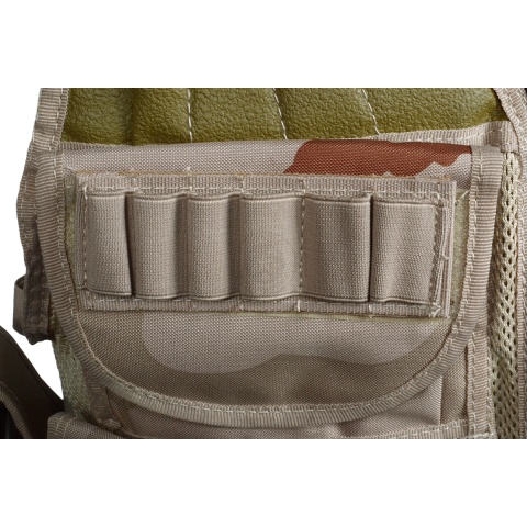 Tactical Airsoft Paintball Law Enforcement Vest - THREE COLOR DESERT