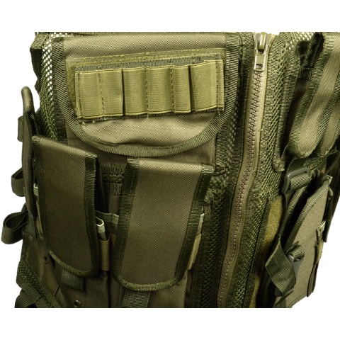 Tactical Assault Airsoft Law Enforcement Vest - OD GREEN