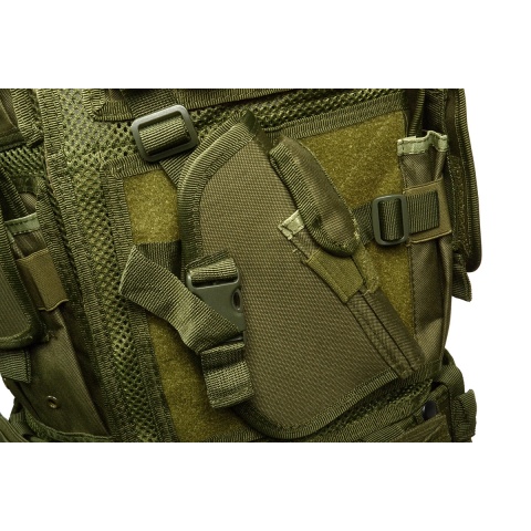 Tactical Assault Airsoft Law Enforcement Vest - OD GREEN