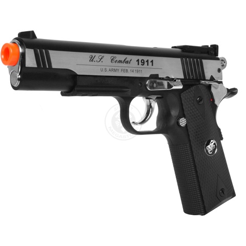 WG Sport 1911 US Combat CO2 Non Blowback Airsoft Pistol (Color: Two-Tone)