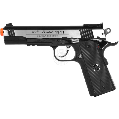 WG Sport 1911 US Combat CO2 Non Blowback Airsoft Pistol (Color: Two-Tone)