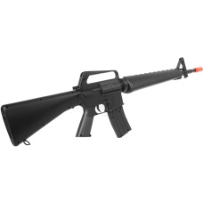 WellFire M16A1 Tactical Carbine Spring Rifle w/ Triangle Split Handguard (Color: Black)