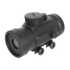 DE Airsoft Plastic Illuminated Red Dot Scope w/ Rail Mount