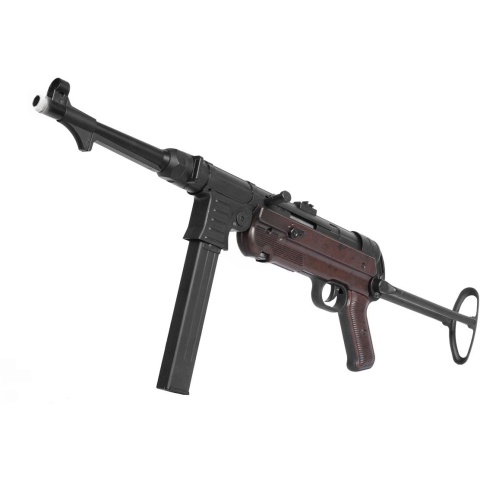 AGM WWII MP40 Airsoft AEG Rifle w/ Full Metal Rear Stock - BROWN