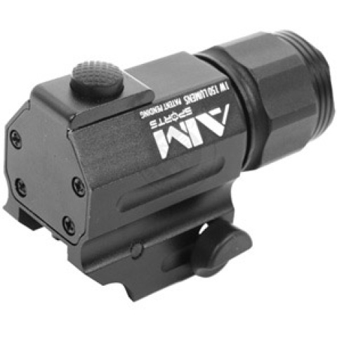 AIM Sports 150 Lumen Sub-Compact Flashlight w/ QD Weaver Mount