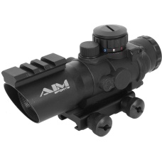 AIM Sports 4x32 Airsoft Red/Green/Blue Dot Scope V2