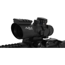 AIM Sports 4x32 Airsoft Red/Green/Blue Dot Scope V2