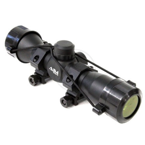 AIM Sports 4x32 Compact Mil-Dot Airsoft Tactical Combat Scope