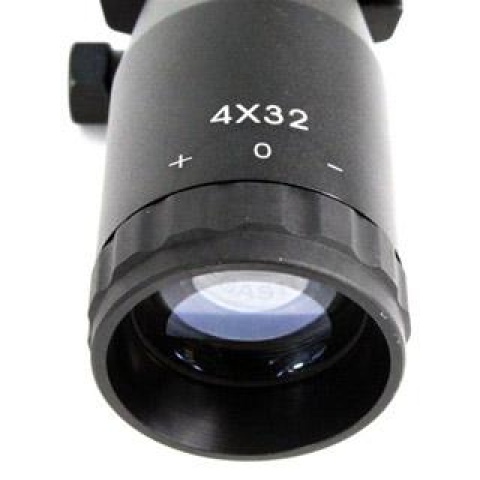 AIM Sports 4x32 Compact Mil-Dot Airsoft Tactical Combat Scope