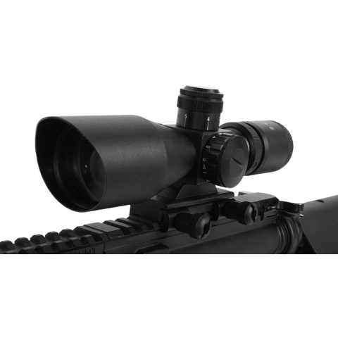 AIM Sports 2.5-10x40 Mil-Dot Dual Red & Green Illuminated Scope w/ Adjustable Optical Zoom