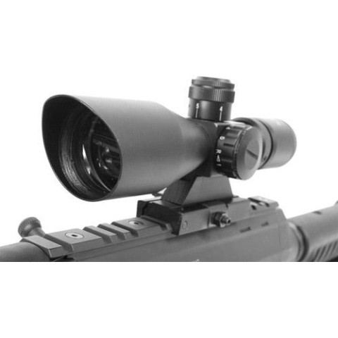 AIM Sports 2.5-10x40 Rangefinder Red / Green Illuminated Airsoft Scope
