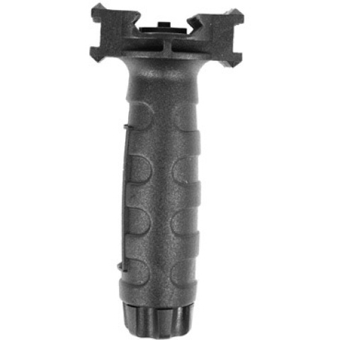 AIM Sports Polymer Airsoft Vertical Foregrip w/ Side Rails - BLACK