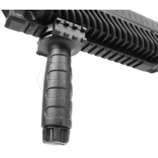 AIM Sports Polymer Airsoft Vertical Foregrip w/ Side Rails - BLACK