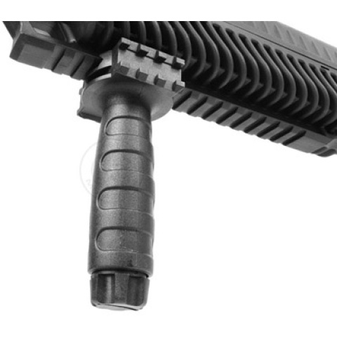 AIM Sports Polymer Airsoft Vertical Foregrip w/ Side Rails - BLACK