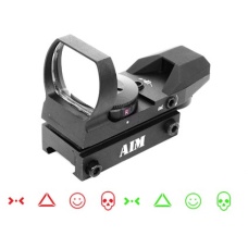 AIM Sports WARFARE Edition Dual Illuminated Panoramic Airsoft Red Dot