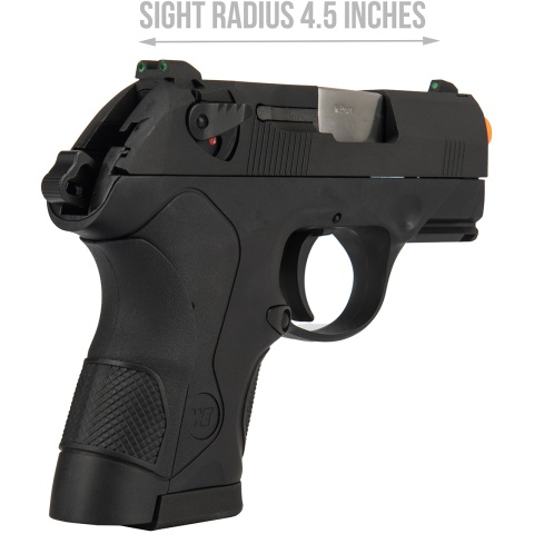 WE Tech Bulldog Gas Blowback Airsoft Pistol - BLACK