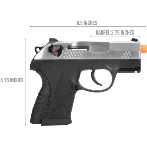 WE Tech Bulldog Gas Blowback Airsoft Pistol - SILVER