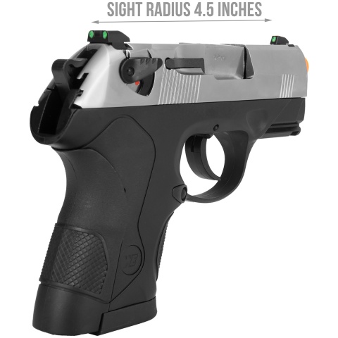 WE Tech Bulldog Gas Blowback Airsoft Pistol - SILVER