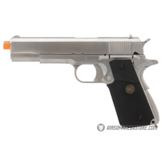 WE-Tech M1911 Full Metal MEU Gas Blowback Airsoft Pistol (Color: Silver & Black)