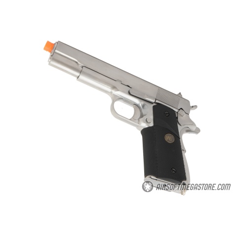 WE-Tech M1911 Full Metal MEU Gas Blowback Airsoft Pistol (Color: Silver & Black)