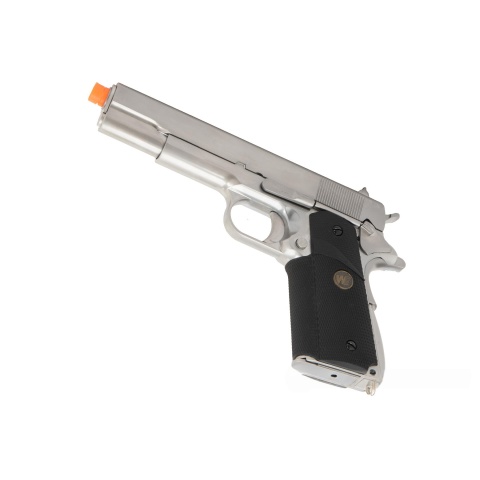 WE-Tech M1911 Full Metal MEU Gas Blowback Airsoft Pistol (Color: Silver & Black)