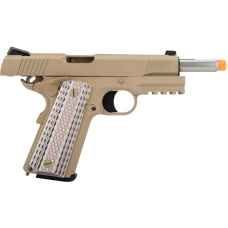 WE Tech Full Metal 1911 M45A1 Gas Blowback Airsoft Pistol - TAN