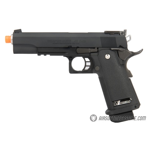 WE Tech Hi-Capa 5.1 M1911 R Version Gas Blowback Airsoft Pistol - BLACK