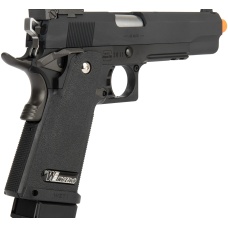 WE Tech Hi-Capa 5.1 M1911 R Version Gas Blowback Airsoft Pistol - BLACK