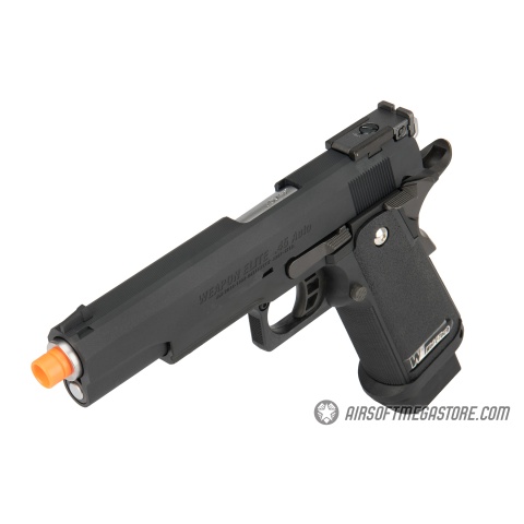 WE Tech Hi-Capa 5.1 M1911 R Version Gas Blowback Airsoft Pistol - BLACK