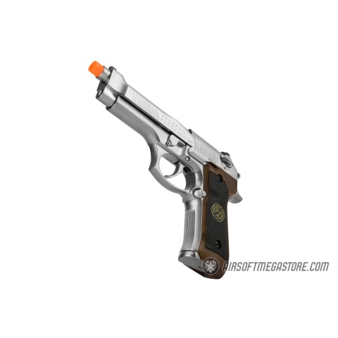 WE Tech RPD Biohazard Samurai Edge M92 GBB Pistol (Semi-Auto/Full-Auto) - SILVER