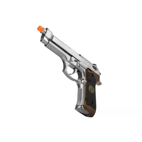 WE Tech RPD Biohazard Samurai Edge M92 GBB Pistol (Semi-Auto/Full-Auto) - SILVER