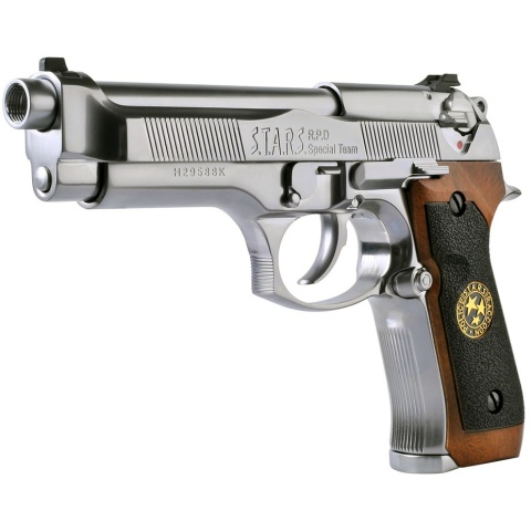 WE-Tech RPD Biohazard Samurai Edge M92 GBB Pistol (Color: Silver)