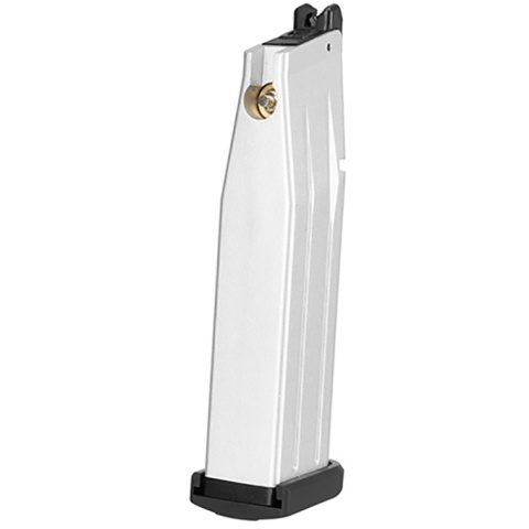 WE Tech 28rd 4.3 Hi-Capa Gas Blowback GBB Airsoft Pistol Magazine - SILVER