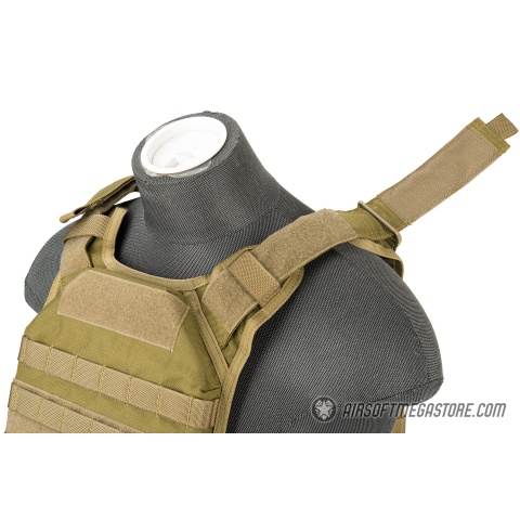 Flyye Industries 1000D Cordura MOLLE PC Tactical Vest (MED) (Khaki)