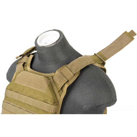 Flyye Industries 1000D Cordura MOLLE PC Tactical Vest (MED) (Khaki)