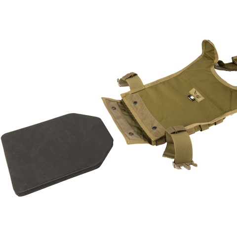 Flyye Industries 1000D Cordura MOLLE PC Tactical Vest (MED) (Khaki)