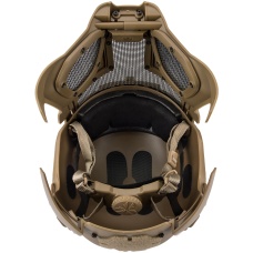AMA Interstellar Battle Trooper Full Face Airsoft Helmet - TAN