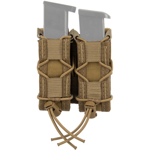 High Speed Gear Polymer Double Pistol TACO&reg; Magazine Pouch - COYOTE BROWN