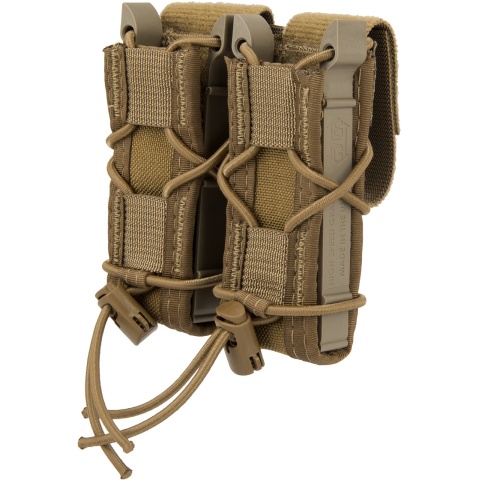 High Speed Gear Polymer Double Pistol TACO&reg; Magazine Pouch - COYOTE BROWN