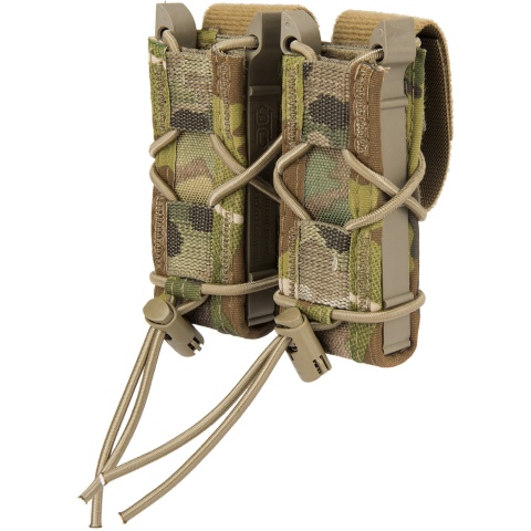 High Speed Gear Polymer Double Pistol TACO&reg; Magazine Pouch - MULTICAM