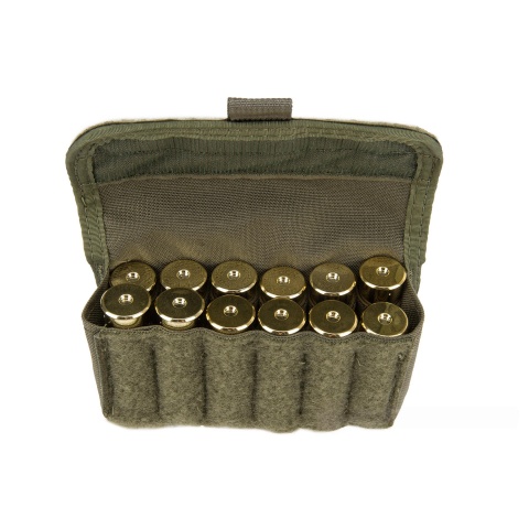 High Speed Gear Shotgun Shell Pouch w/ Belt Attachment - OLIVE DRAB