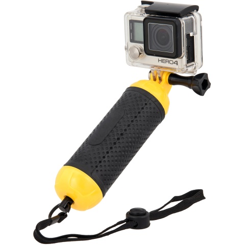 G-Force Bobber Floating Hand Grip for GoPro Cameras - BLACK / YELLOW