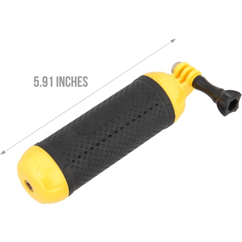 G-Force Bobber Floating Hand Grip for GoPro Cameras - BLACK / YELLOW