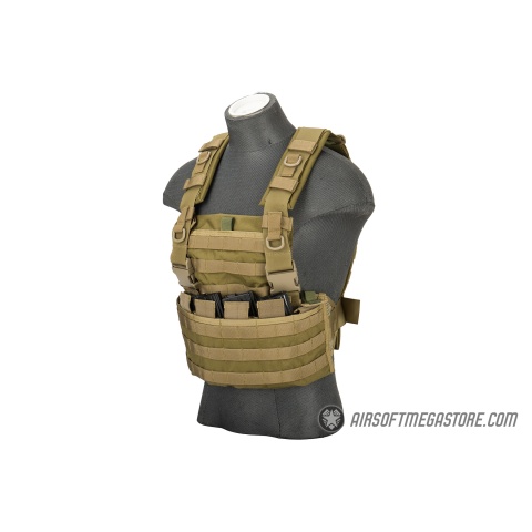 Flyye Industries 1000D Cordura WSH MOLLE Chest Rig - KHAKI