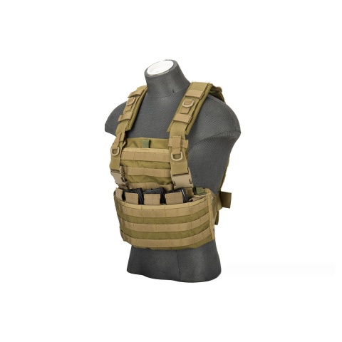 Flyye Industries 1000D Cordura WSH MOLLE Chest Rig - KHAKI