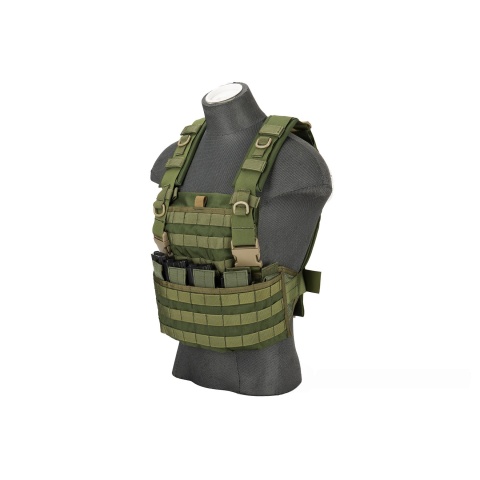 Flyye Industries 1000D Cordura WSH MOLLE Chest Rig - OD GREEN
